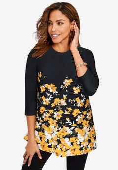 Stretch Knit Swing Tunic