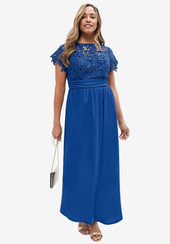 Plus Size Long Sleeve Lace Dresses