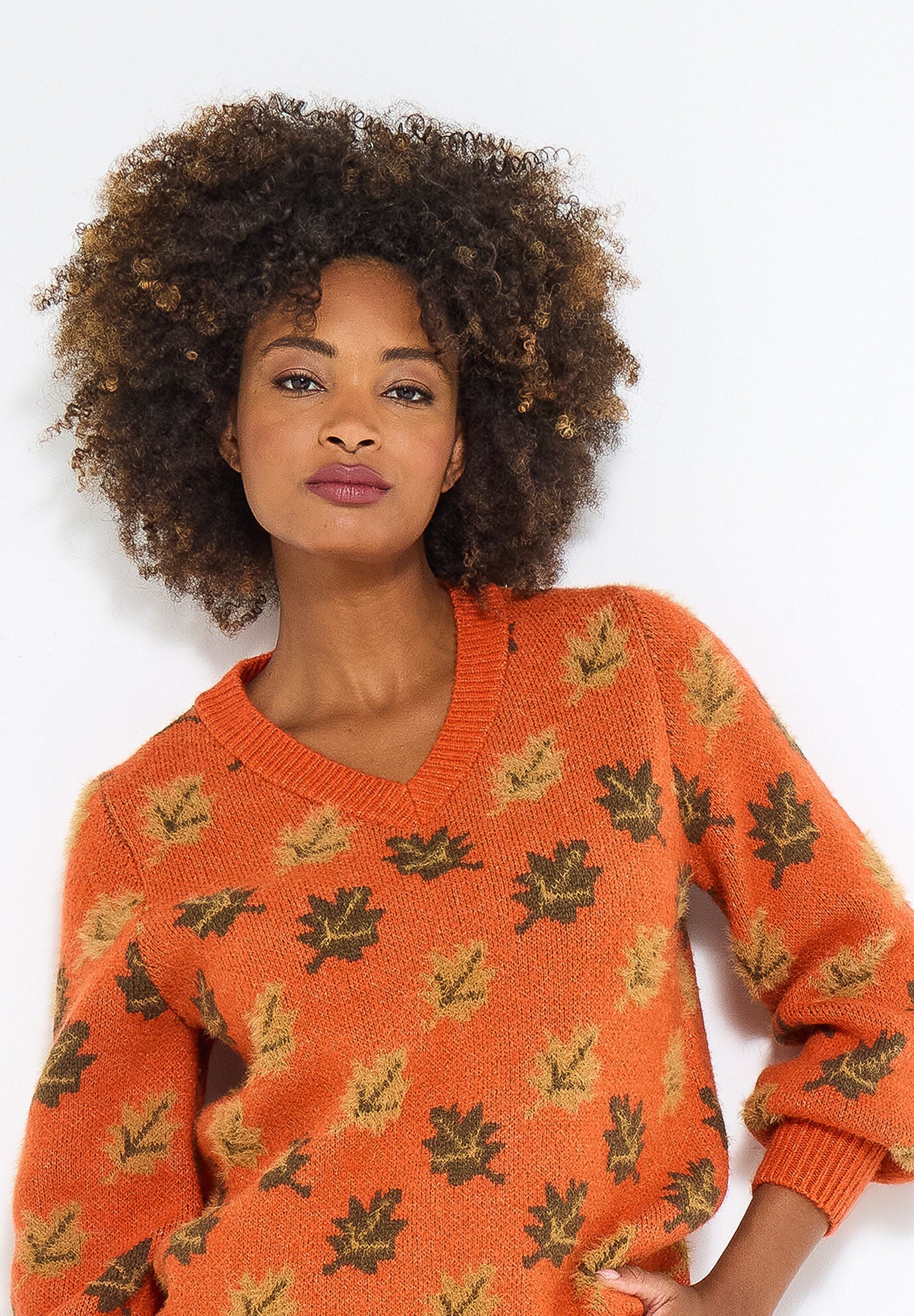 Comfy Leafy Pullover, FALLING LEAF PRINT, hi-res image number 0