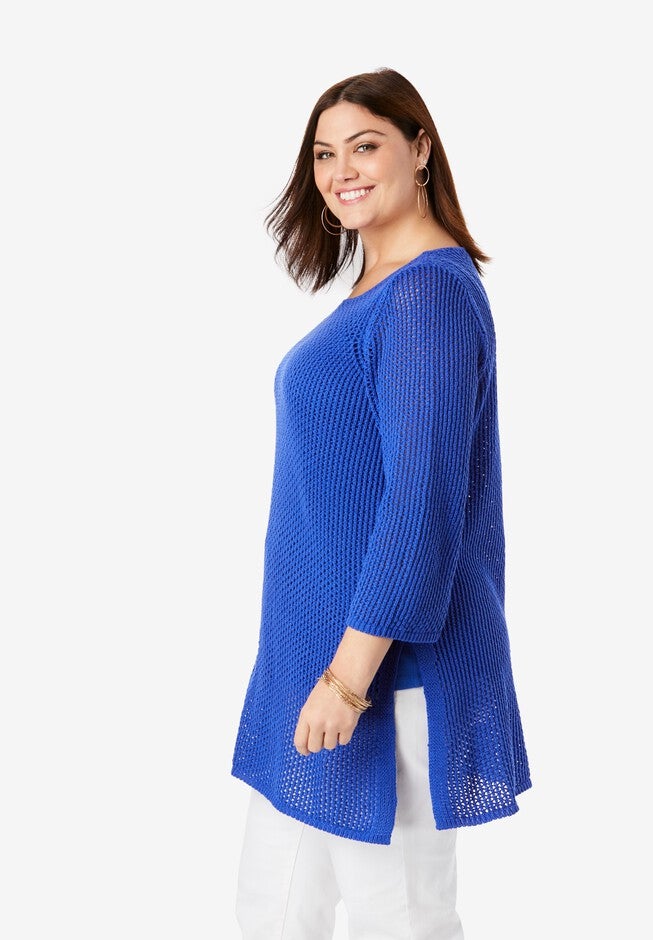 Crochet Pullover, , alternate image number null