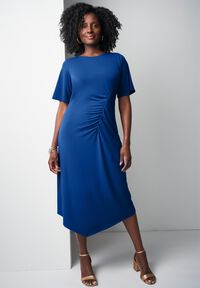 slim fit dress slacks Black & White Stripe Flare Dress – Unique Vintage main image 0