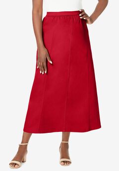 Stretch Denim Jegging Skirt