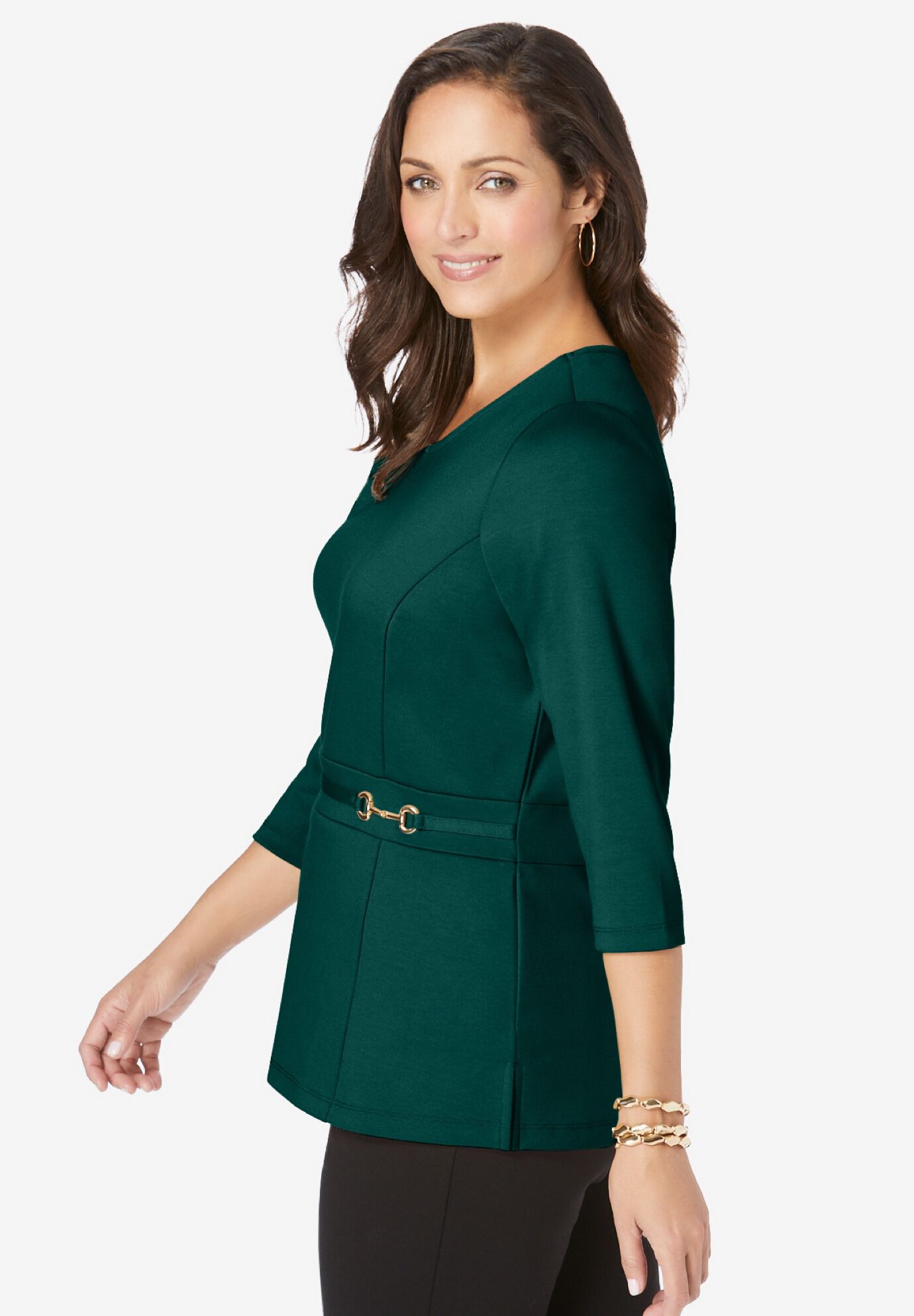 Ponte Belted Top, , alternate image number 2