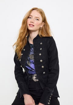 Denim Military Jacket