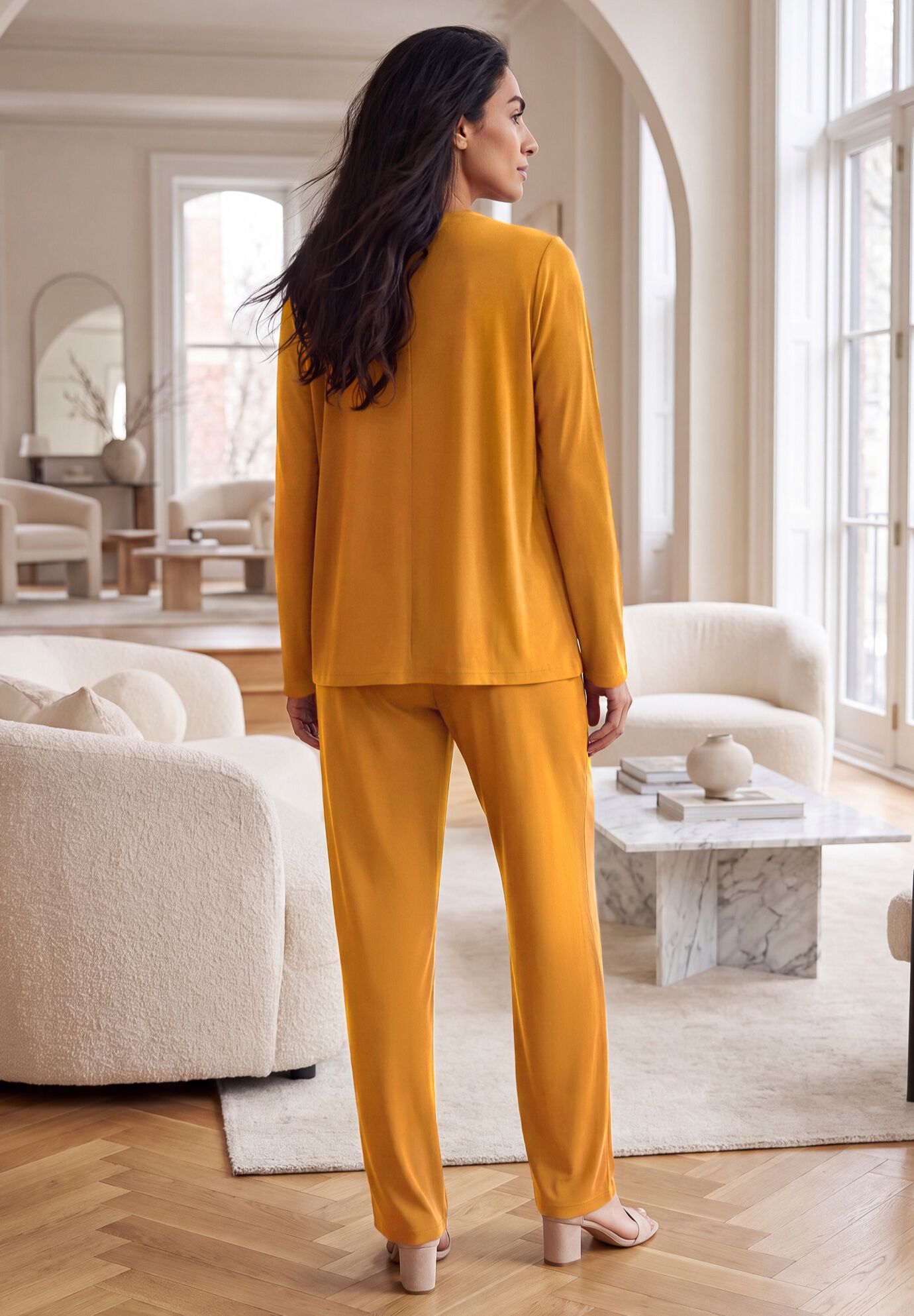 Stretch Knit 4-Piece Wardrober, RICH GOLD, alternate image number 4
