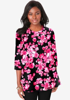Stretch Knit Swing Tunic