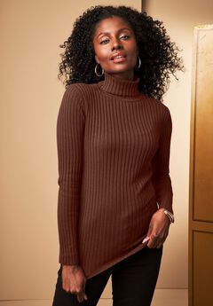 Plus Size Brown Sweaters