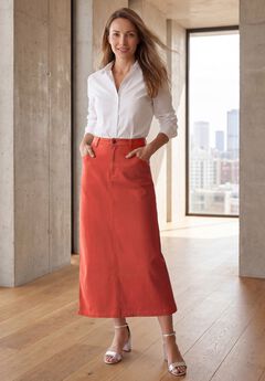Plus Size Midi Skirts