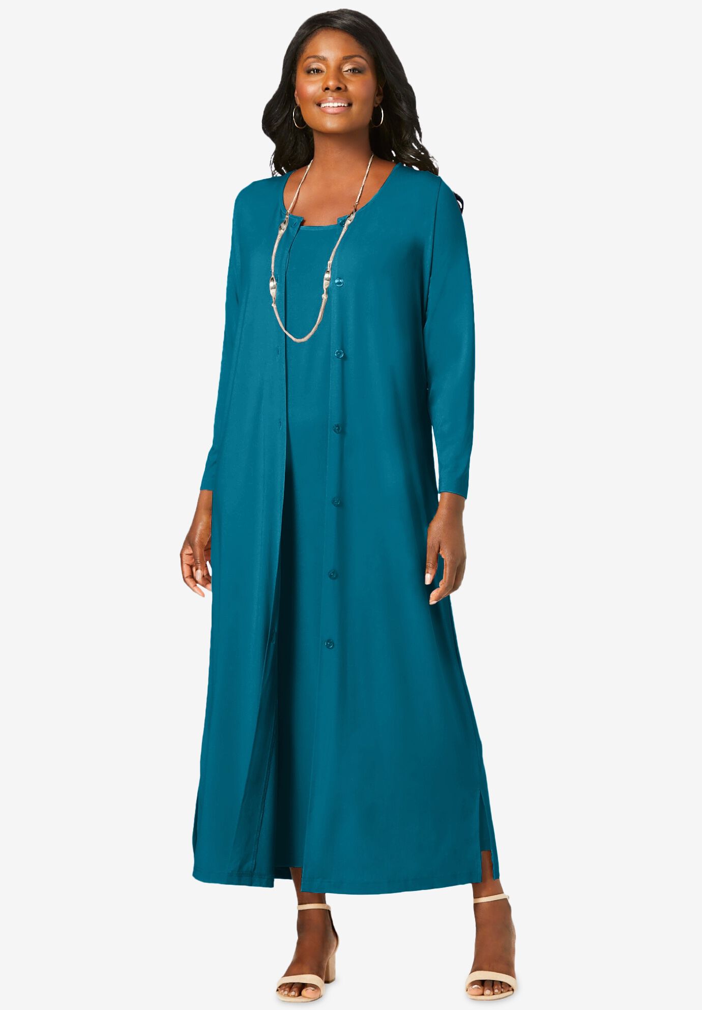 Women s Comfy Casual Plus Size Maxi Dresses Woman Within