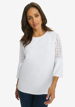 Stretch Lace Mix Top