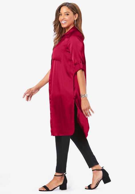 Satin Mega Tunic, , alternate image number null