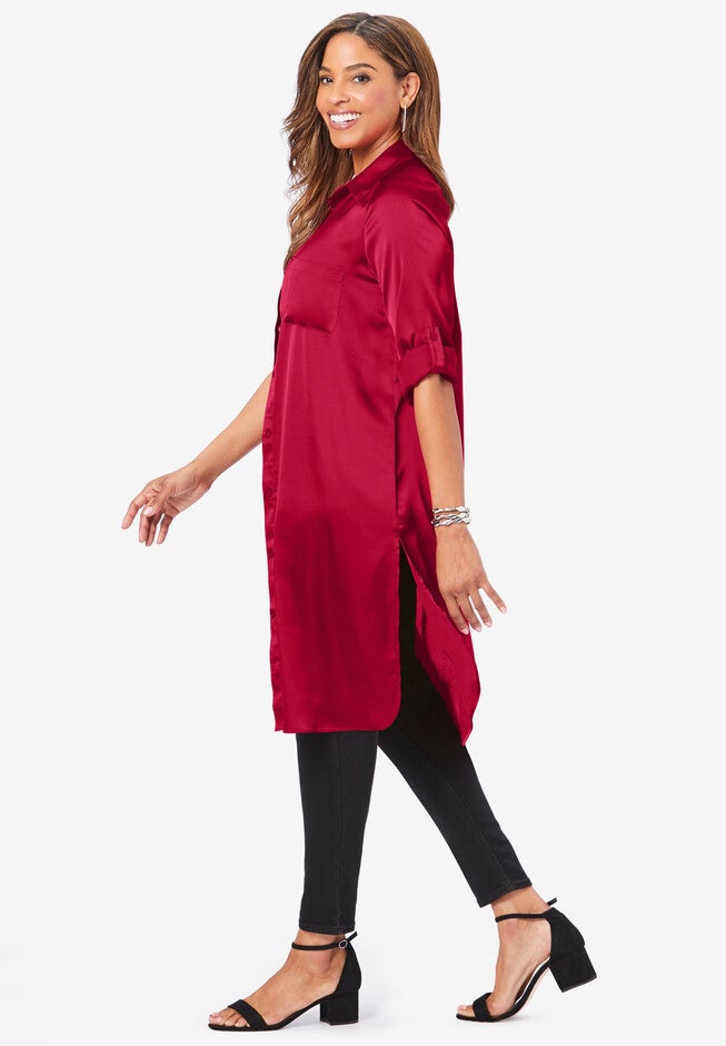 Satin Mega Tunic, , alternate image number 2