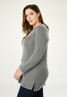Ribbed Pullover Tunic Sweater, , alternate image number 2