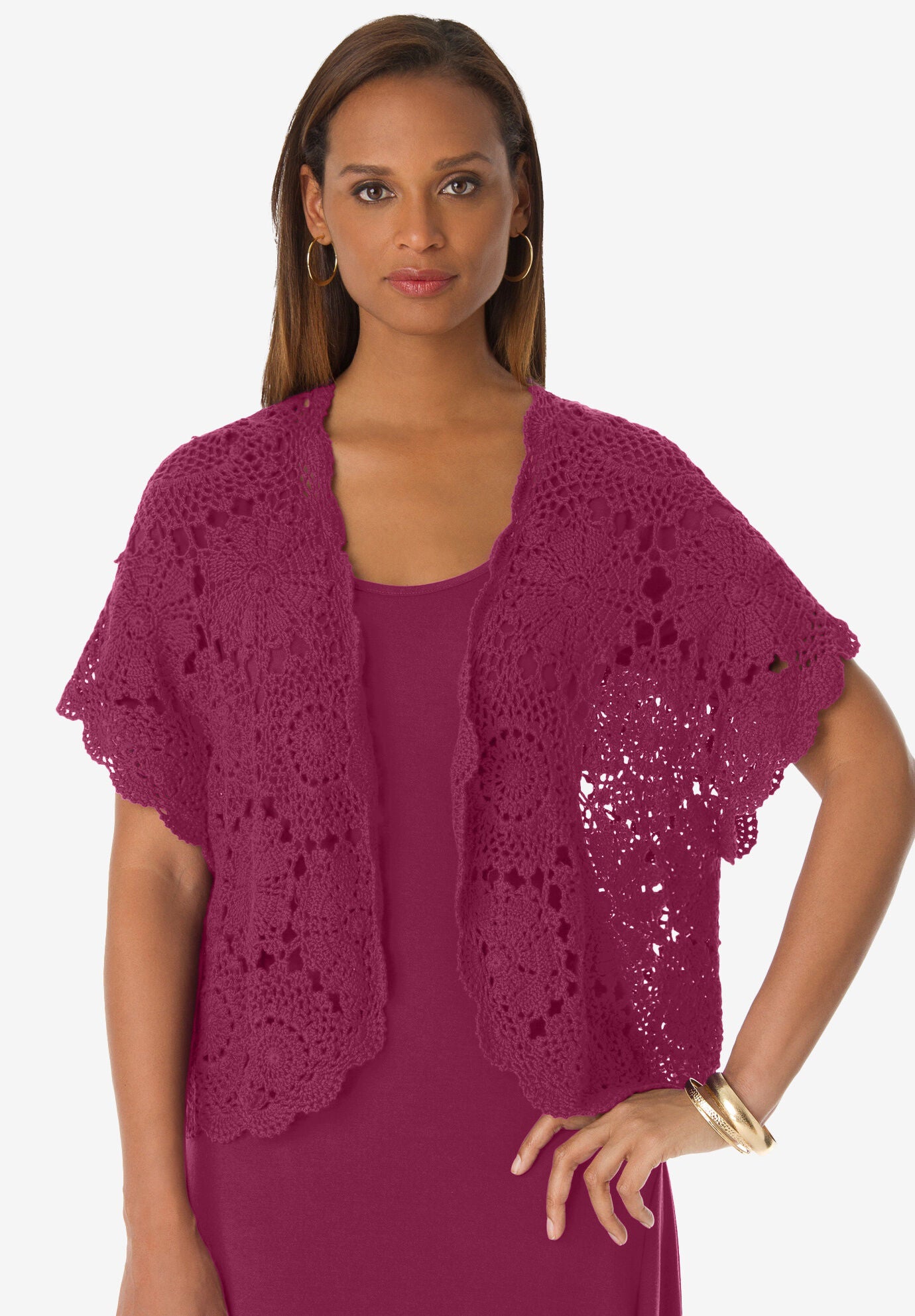 Crochet Shrug Woman Within