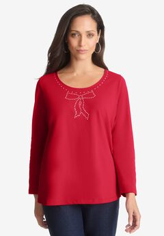 Plus Size Red Party Tops