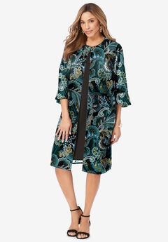 2-Piece Duster Jacket Dress