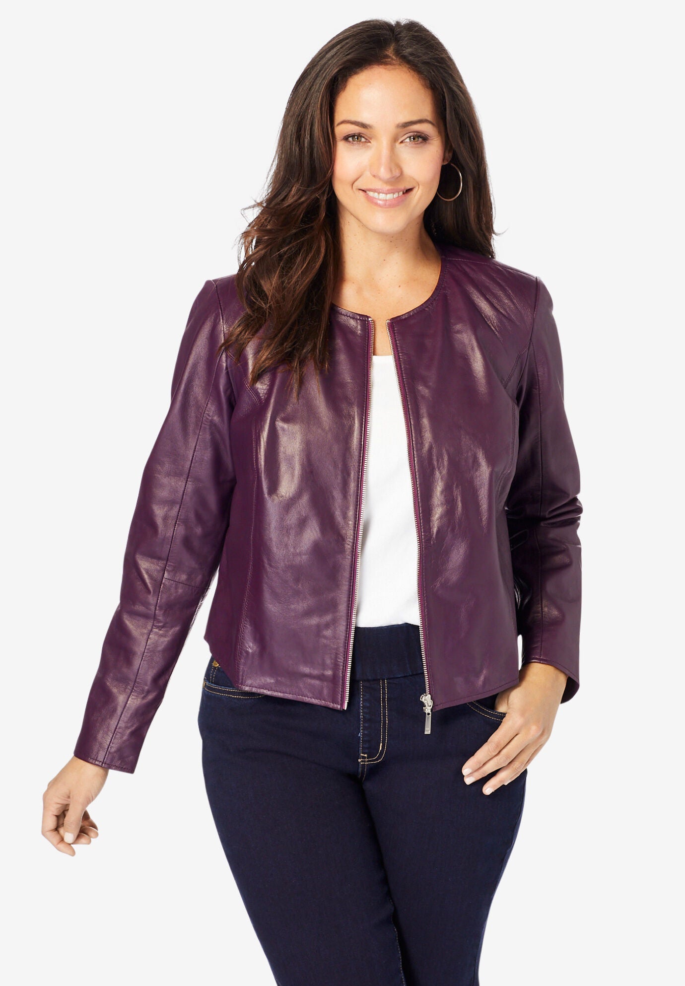 Woman within leather jackets Clearance