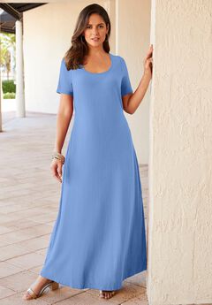 Plus Size Long Blue Dresses