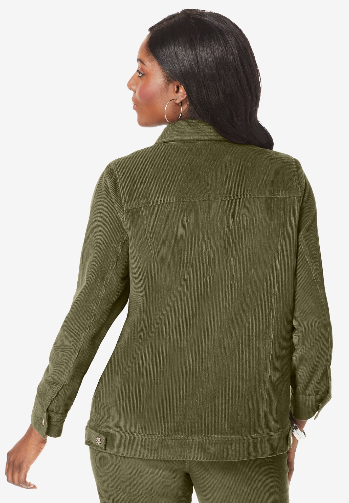 Woman within corduroy deals jacket