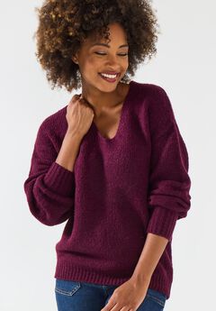 Cozy V-Neck Pullover Sweater