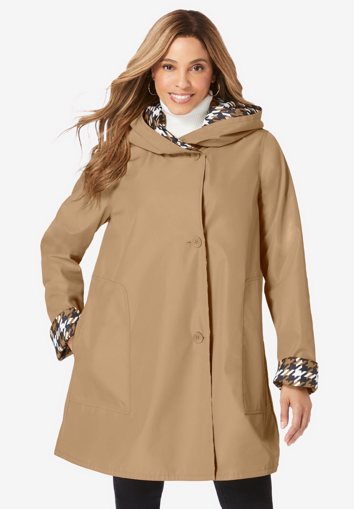 Reversible A Line Raincoat