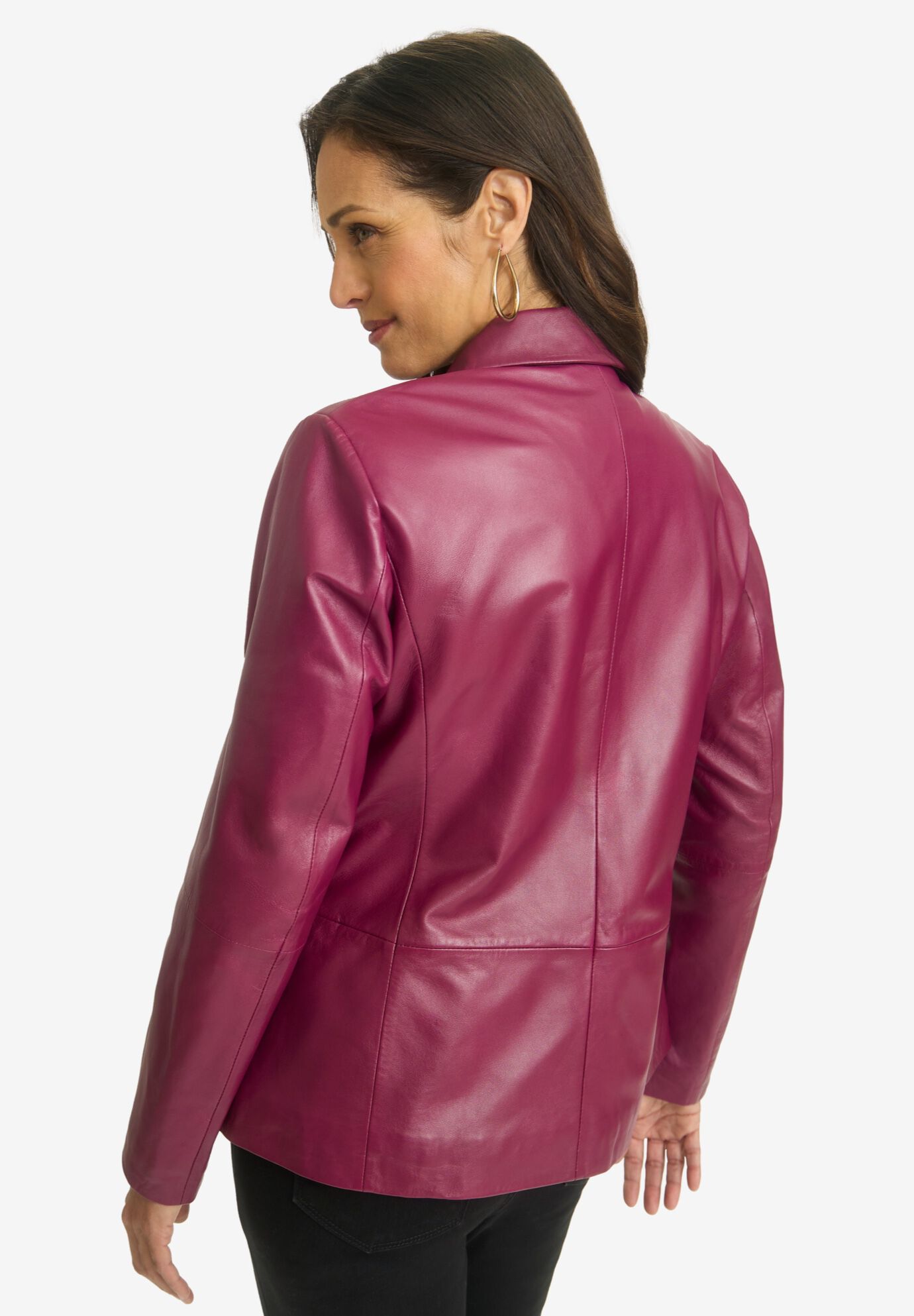 Double-Breasted Blazer, DEEP CLARET, on-hover image number 1