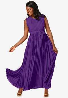 Pleated Maxi Dress