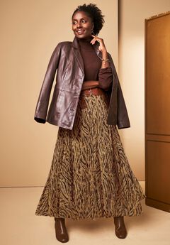 Flowing Crinkled Maxi Skirt