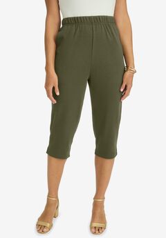 Plus Size Pull On Capris