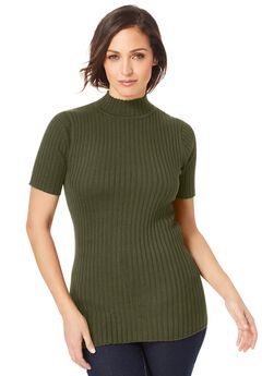 Rib Mockneck Sweater