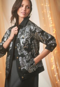 Plus Size Black Jackets
