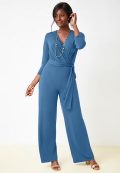 Wide Leg Knit Jumpsuit