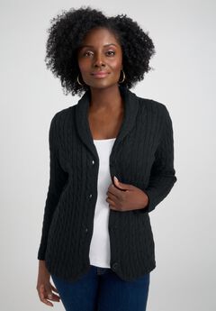 Cable Blazer Sweater
