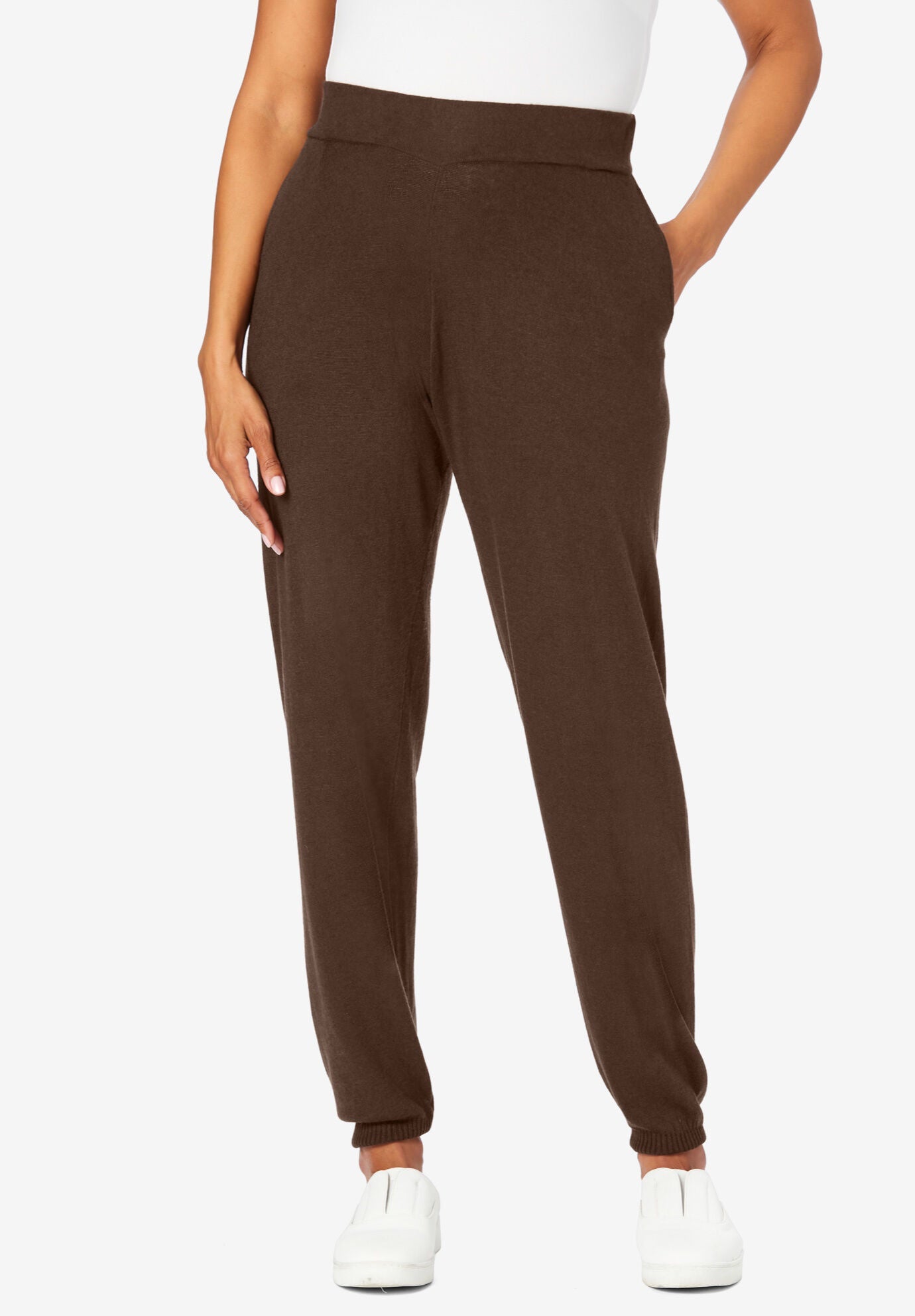 Cashmere Jogger, CHOCOLATE, hi-res image number 0