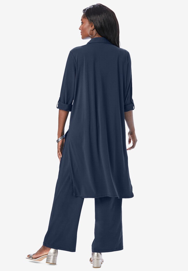 Tie Front Knit Mega Tunic, , on-hover image number null