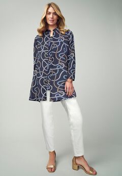 Georgette Button Front Tunic