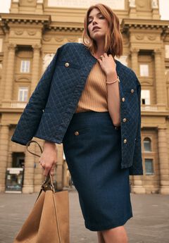 Classic Cotton Denim Short Skirt