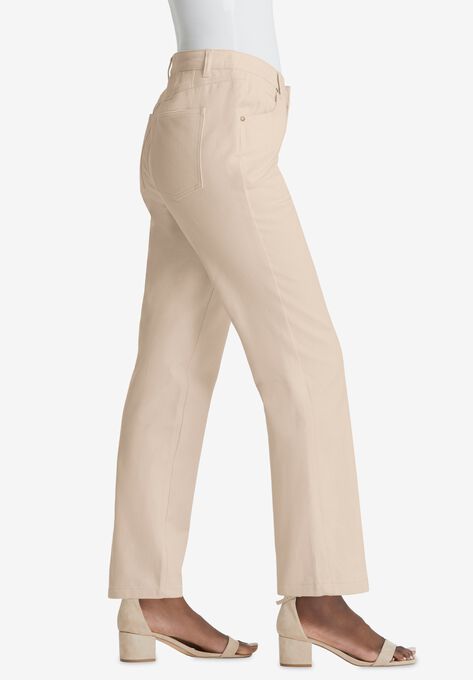 Classic Cotton Denim Straight Jeans, , alternate image number null