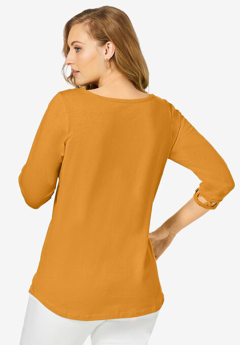 Lattice Boatneck Tunic, , on-hover image number null