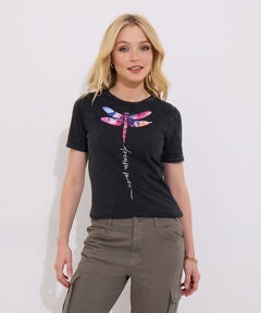 Stretch Cotton Graphic Tee