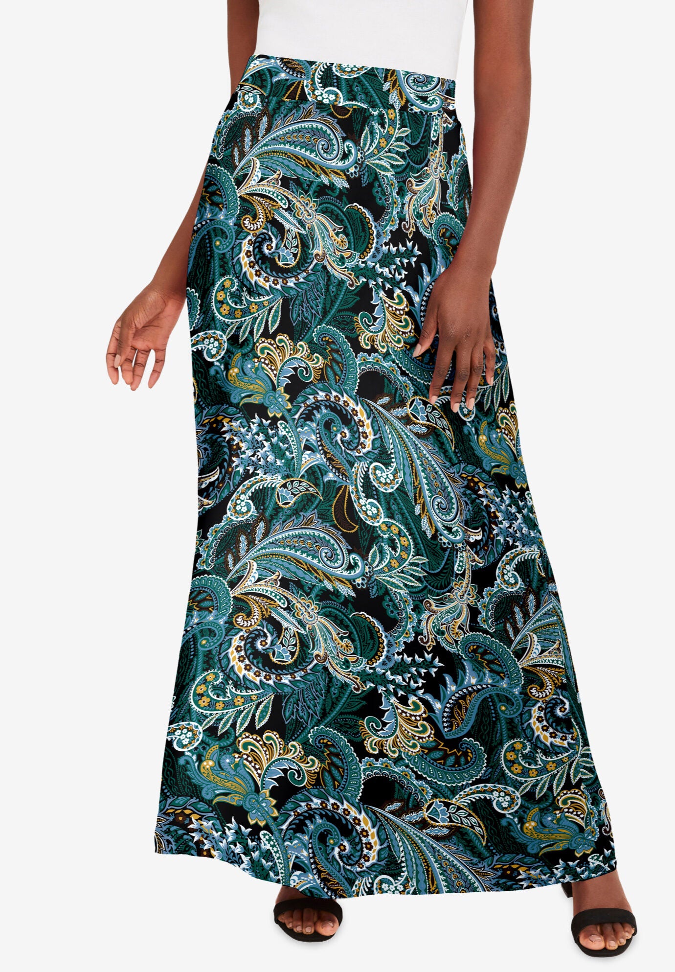 Woman within maxi skirts outlet