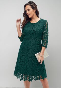 Lace Fit & Flare Dress