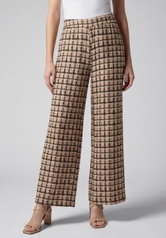 Stretch Knit Wide Leg Pant