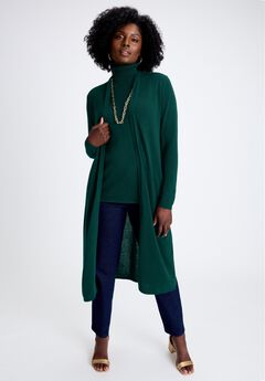 Cotton Cashmere Duster Sweater