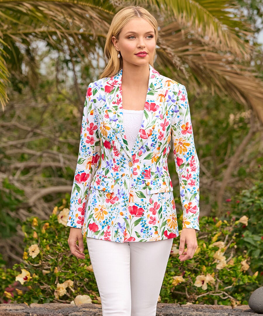 Floral Blazer, DITSY MULTI GARDEN, hi-res image number 0