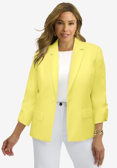 Cinched Sleeve Blazer