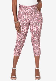 Comfort Waist Stretch Denim Capris