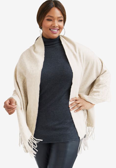 Jacquard Shawl, , alternate image number null