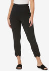 Eyelet Capri, BLACK FLORAL EYELET, hi-res image number null