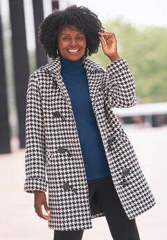 Hooded Toggle Wool Coat